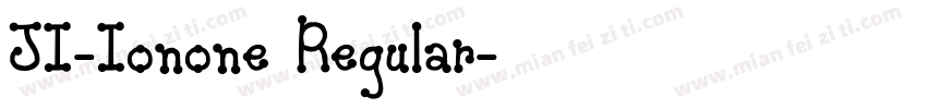 JI-Ionone Regular字体转换